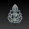 Lakshmi earrings 3D model - Image 2