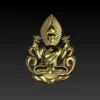 Lakshmi earrings 3D model - Image 4