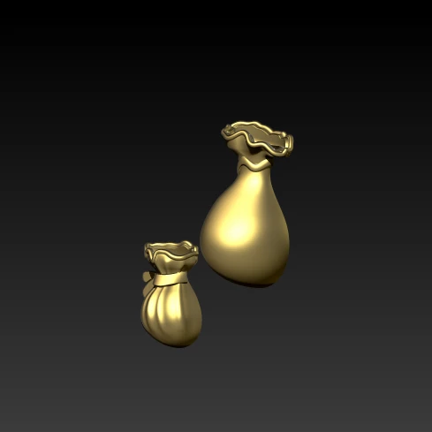 money bag 3D model-stl file