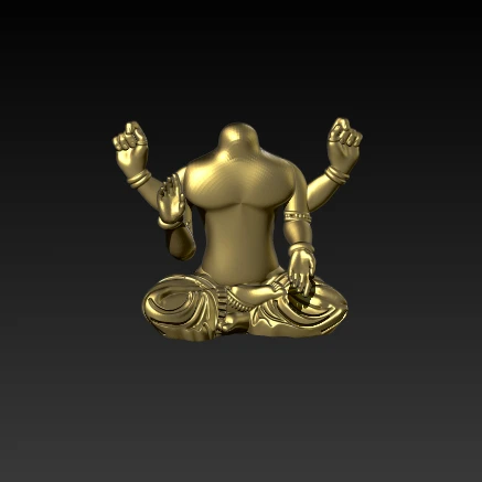 Indian god body part using your jewellery 3D modelling