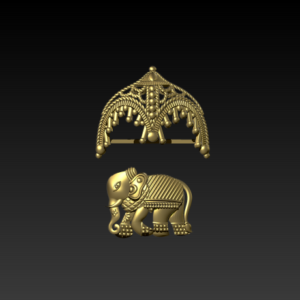 elephant 3D model using Jewlery designer.