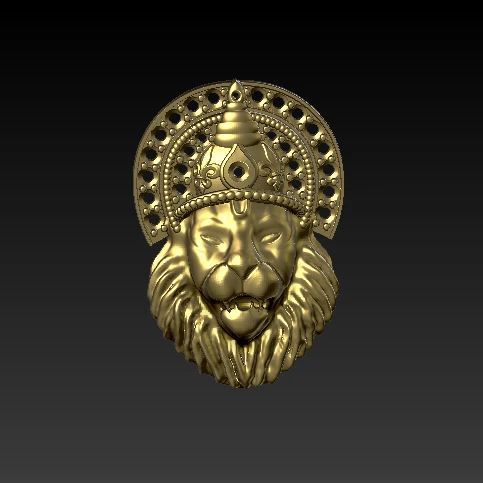 Lion King 3D model-Tiger nail pendant