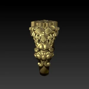 God murti desing ring 3D model using Jewlery design