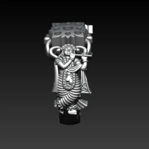 Krishna ring 3d model pendant set Jewlery design