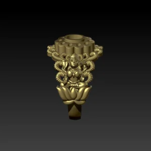 Meenakshi murti ring 3D model using Jewlery designer