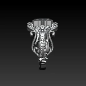 Narayan murti ring 3D model using Jewlery designer.