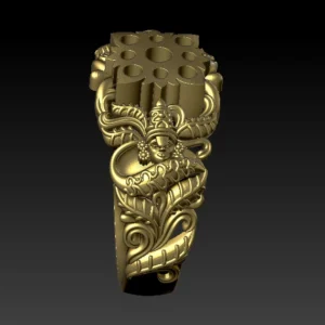 Balaji Ring 3D model using Jewlery design