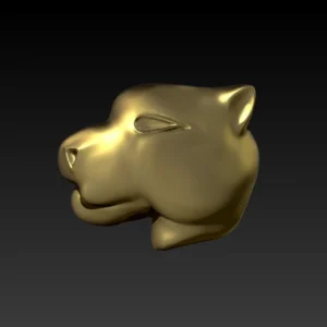 Panther face 3D pendant