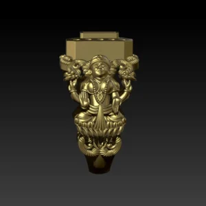 Radiant stone murti ring 3D model Jewlery designer.