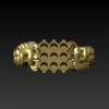peacock tail ring 3D murti - Image 3
