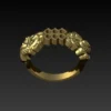 peacock tail ring murti 3d model pendant set Jewlery designer STL FILE. - Image 5