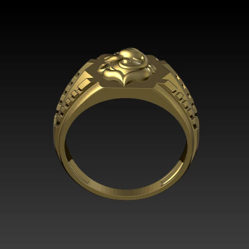 Gannesh ring 3D ring - Cad Wala