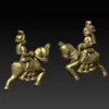 Krishna and balaram ride a horse 3D model using Jewlery designer. - Image 2