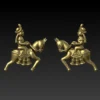 Krishna and balaram ride a horse 3D model using Jewlery designer. - Image 3