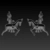 Krishna and balaram ride a horse 3D model using Jewlery designer. - Image 5