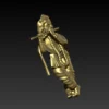 lord Krishna murti 3d model pendant set Jewlery designer STL FILE. - Image 5