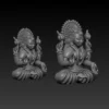 Two Meenakshi murti 3D model using Jewlery designer. - Image 3