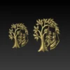 Tree with radha krishna 3D pendant - Image 4