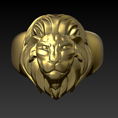 thumbnail image 2 of Men's Stainless Steel Lion King Face Pendant - Gold/Silver/Black Plated (Choose Color) 2 of 4