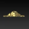 metal lion head 3D pendant - Image 3