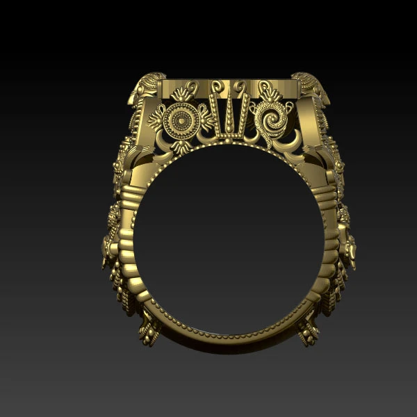 Ganesha 22K Gold Ring | G.Rajam Chetty And Sons Jewellers