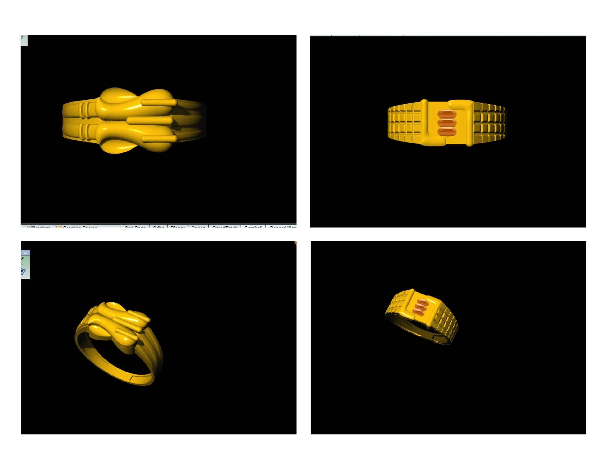 3D Gold Ring Engagement Print Model - TurboSquid 1337220