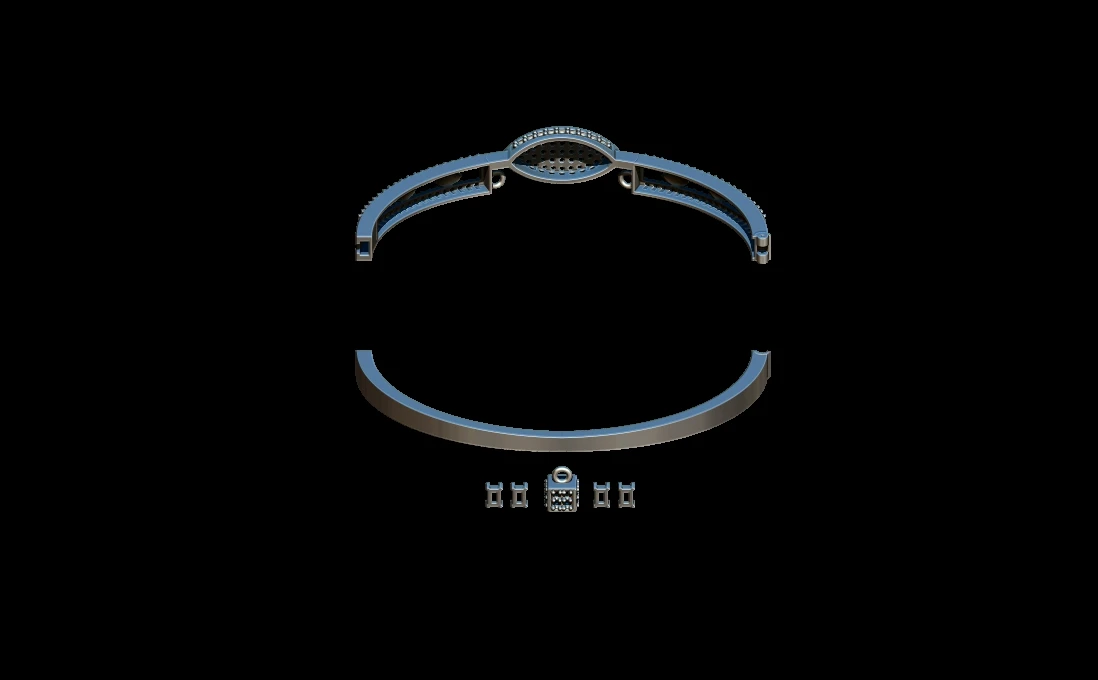 8mm cuban link bracelet 3D print model - TRENDZ3DDESIGN