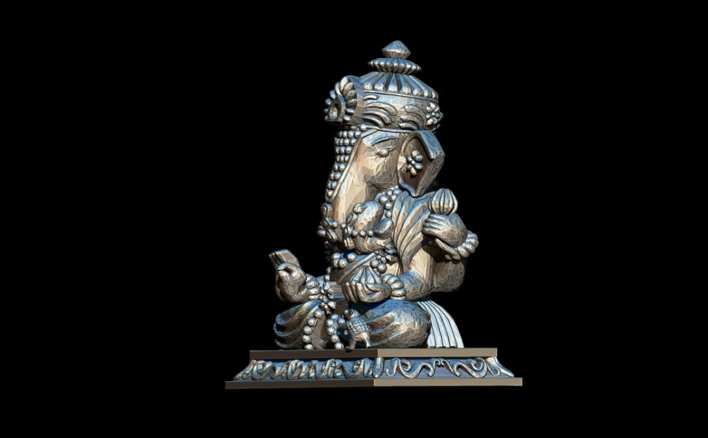 Ganesh 3D model design - Cad Wala