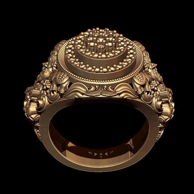 235-GR6596 - 22K Gold 'Balaji' Ring with Cz For Men | Gold earrings for  men, Gold rings fashion, Gold chains for men