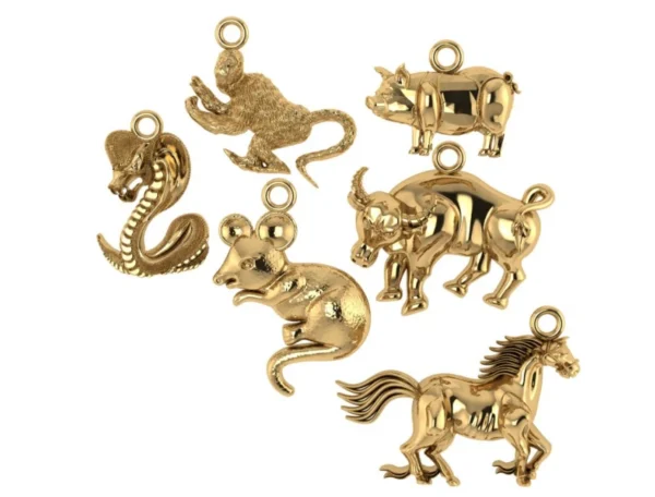 700 pieces Animal Pendant 3D model 3dm file for downlaod - Image 48