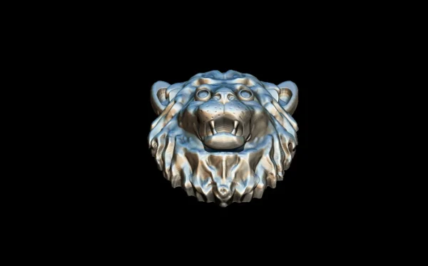 Lion 3D model STL and 3DM file 3D assets model - Image 7