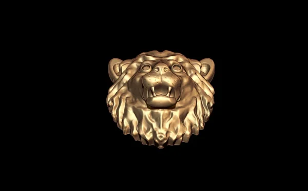 Lion 3D model STL and 3DM file 3D assets model - Image 6