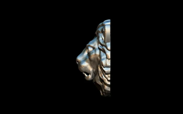 Lion 3D model STL and 3DM file 3D assets model - Image 2