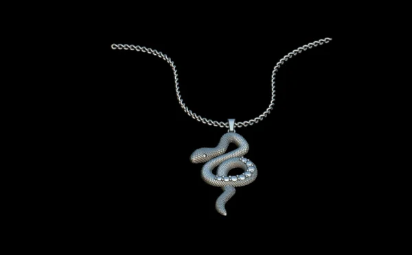 Snake design 3D STL and 3DM necklace 3D product design - Image 13