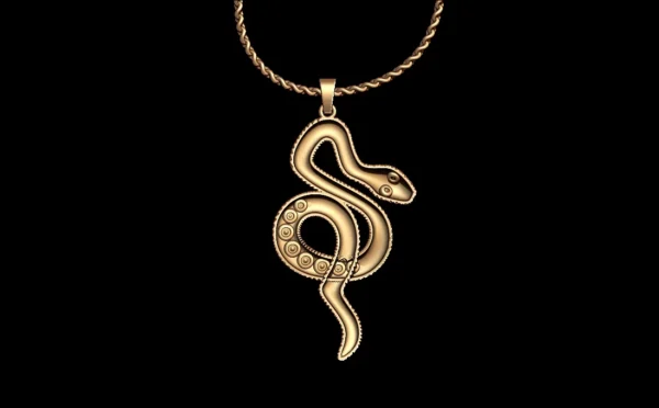 Snake design 3D STL and 3DM necklace 3D product design - Image 8