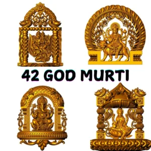 Indian God Murti 3D Model Printable - 42 Piece STL File.
