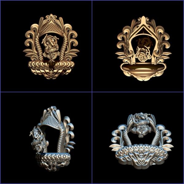 Indian God Murti 3D Model Printable - 42 Piece STL File. - Image 19