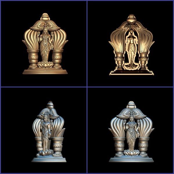 Indian God Murti 3D Model Printable - 42 Piece STL File. - Image 7