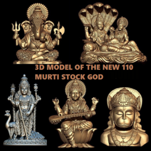 3D MODEL OF THE NEW 110 MURTI STOCK GOD